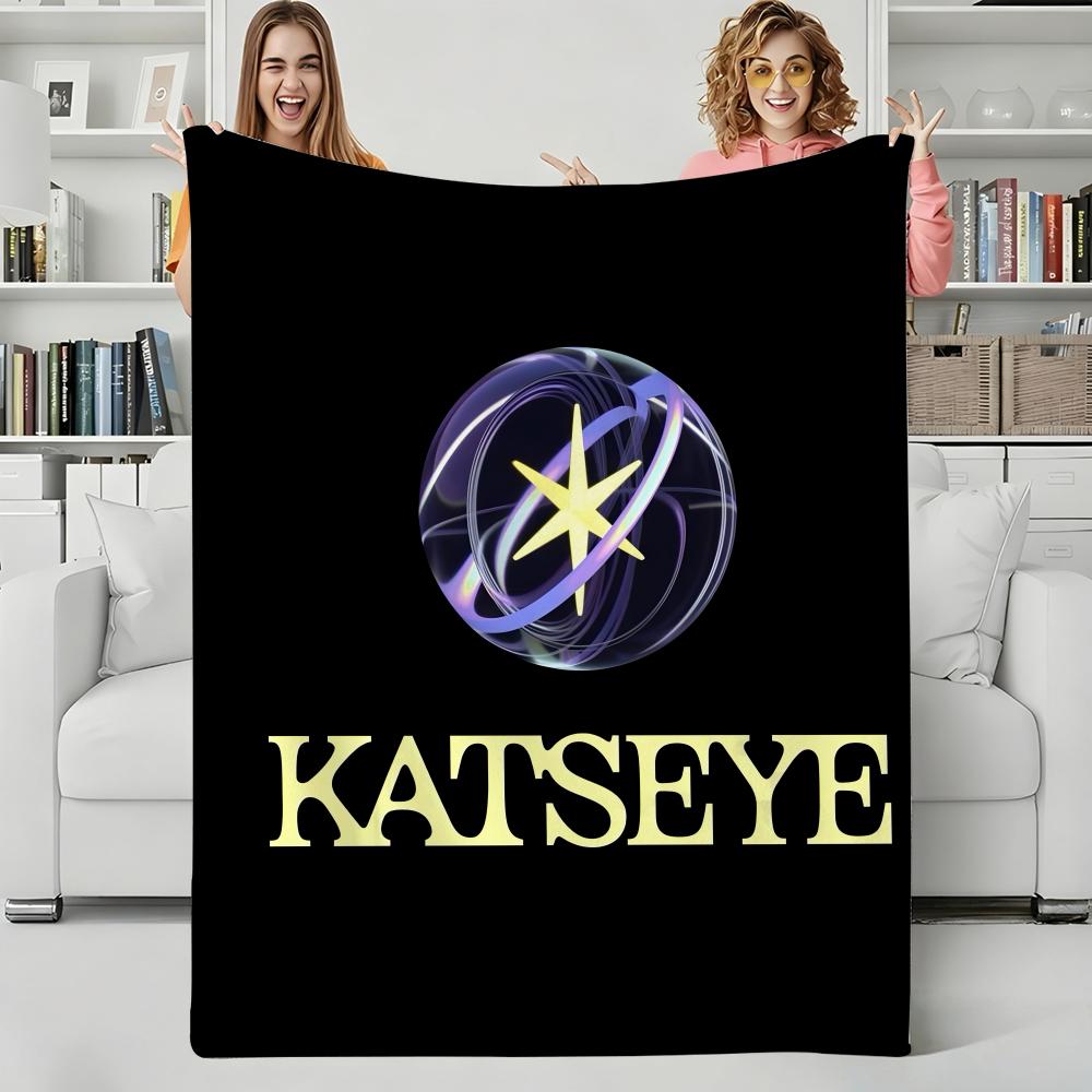 Girlgroup K-KATSEYEs Throw Flannel Blanket Perfect for Sofa Office Bed Travel Sleep Read Relax Camping four season use
