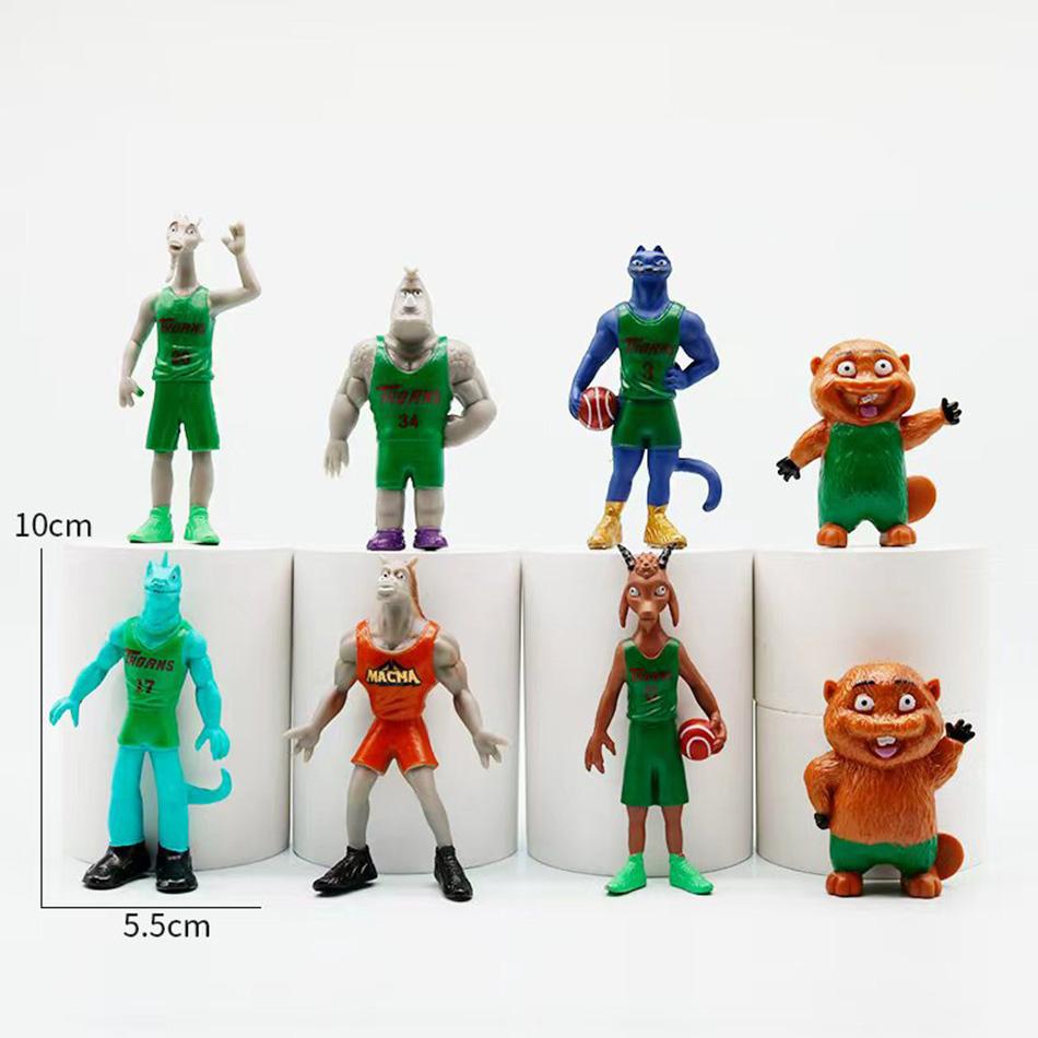 Bandai 6/8pcs/set 3style Anime GOAT Miracle Dream Team Handmade Model Will Goat Peak Doll Ornament Children's Toy Gift Item