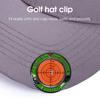 Iron Golf Ball Marker with High Precision Portable Putting Green Reader Golf Marker Clip Professional Training Aid Equipment Golf