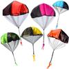 3PCS Hand Throwing Parachute 6 Colors Available Outdoor Interactive Sport Aerial Flying Parachute for Backyard Park Activity ZYF