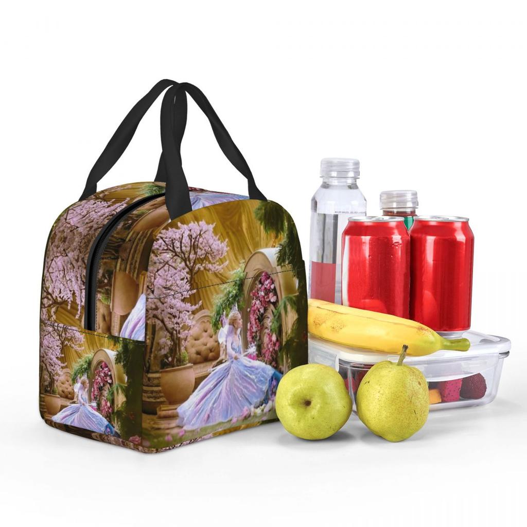 Glinda Elphaba Wicked For Good Thermal Insulated Lunch Bags for Travel Portable Food Bag Container Cooler Thermal Lunch Boxes