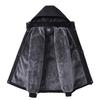 Warm Hooded Winter Coat for Men Thick Fleece Cotton Jacket Middle Aged and Elderly