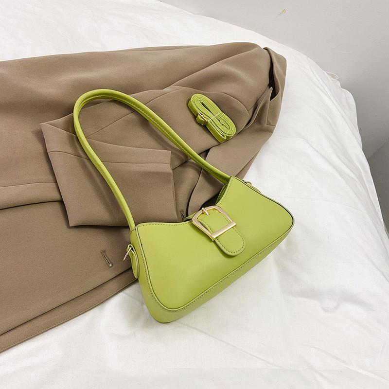

Elegant Street Style Vintage Pu Shoulder Bag For Women Perfect For Daily Outings In Classic Color Choices зелений