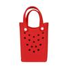DIY Holes Beach Bag Mini Storage Bag Fashion Tote Bag  Women