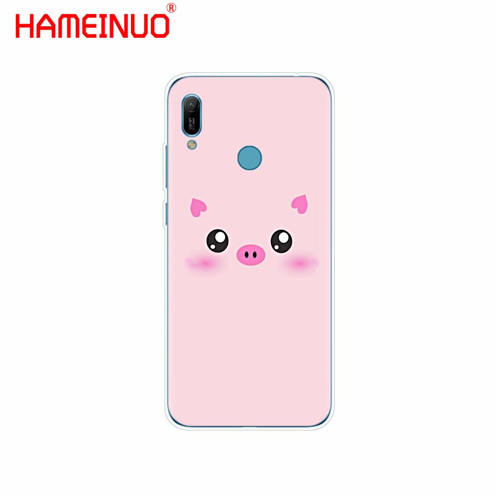 Силиконовый чехол для телефона huawei Y5 Y6 Y7 Y9 PRO PRIME 2019 Honor 8s 8a 20 LITE PRO 10i view 20 V20 забавный милый милый поросенок huawei Y9 prime 2019