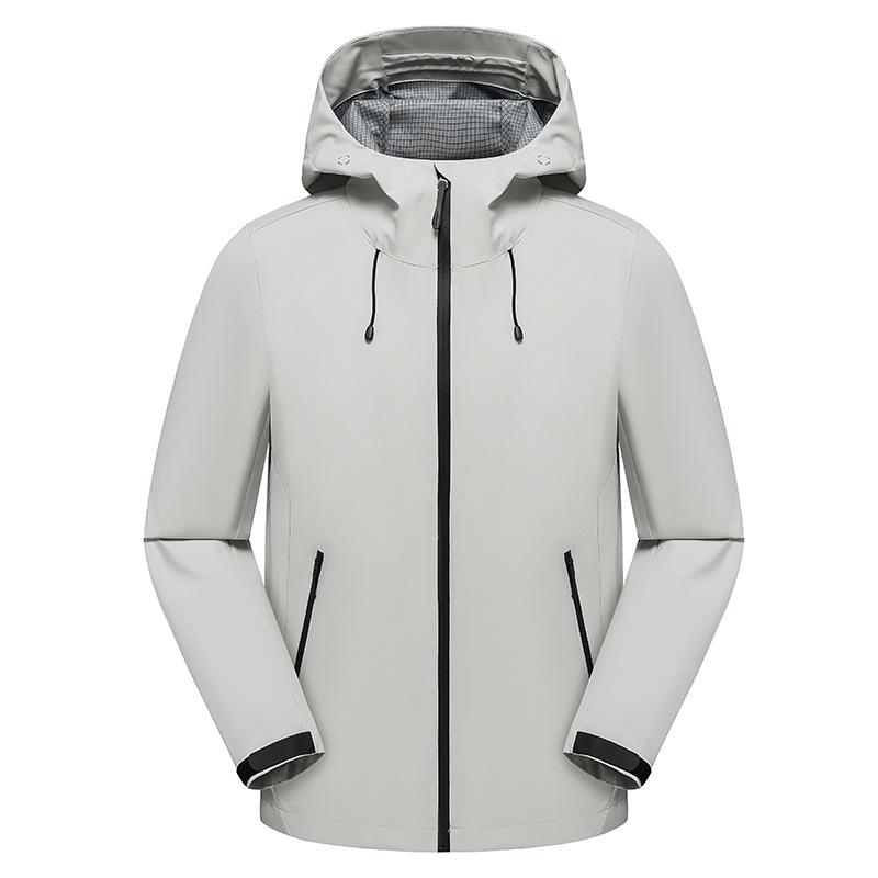 Unisex Spring Windproof Hooded Mountaineering Jacket with Custom Logo