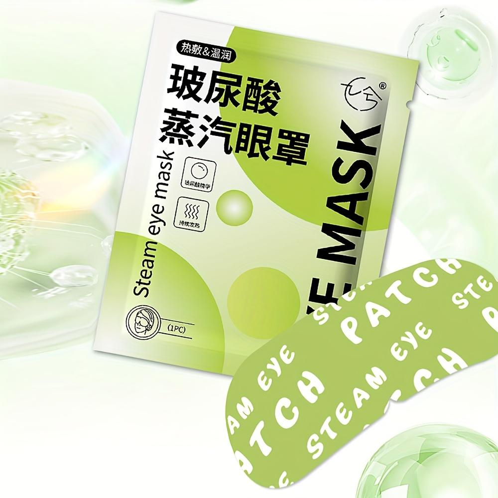 10pcs Hyaluronic Acid Steam Eye Masks, Latex-Free, Moisturizing Eye Treatments for All Skin Types, Soothing Nap & Travel Steam Compress with UV Block