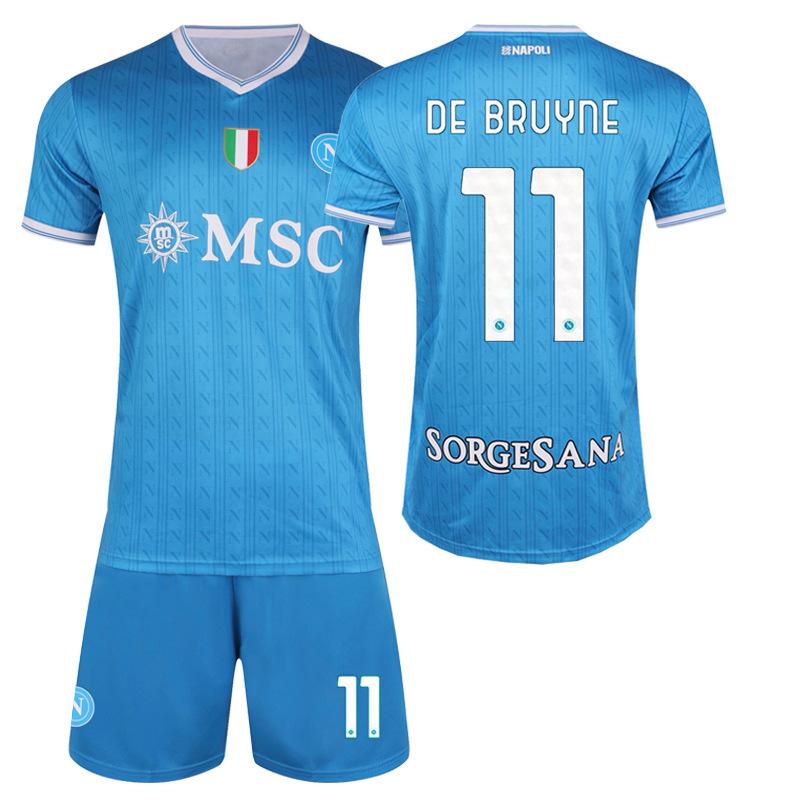 2526 Napoli home jersey No. 11 De Bruyne short-sleeved children s adult set football jersey wholesale 16