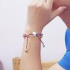 Bracciale in argento sterling 925 alla moda Bracciale in corda intrecciata stile nazione vintage Gioielli da donna con fascino regolabile