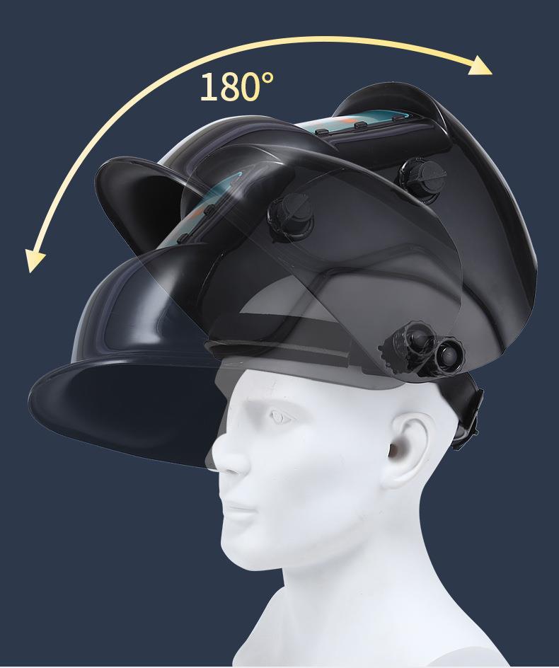 Auto-Darkening Welding Helmet with Lightweight Face Protection for Arc Welding