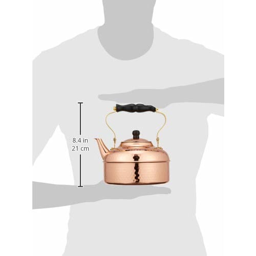 Shinkoukinzoku S-810H Hammered Copper Kettle, 2.0L