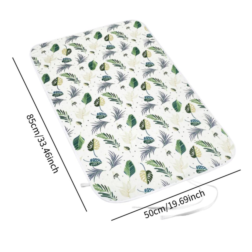 Ironing Mat Professional Portable Pad for Dryer Countertop Traveling Leaf