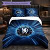 Set Biancheria da Letto Chelsea FC Modello 3 Pezzi Morbida Copripiumino in Microfibra con Federe per Camera da Letto
