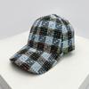 Baseball Color Contrast Blocking Houndstooth Check Women  Men Her Him For Fresh Caps Peaked Hats Sunshade Versatile Breathable Outdoor Snapback