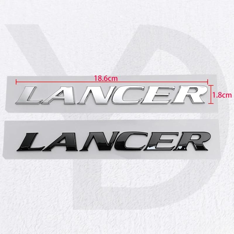 Für Mitsubishi Lancer ABS-Kunststoff Auto Heckklappen Emblem 3D Namensschild Plakette Seitliche Modifizierte Dekoration Styling Zubehör
