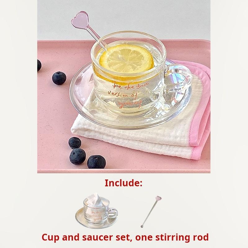 200 ml Espressotasse aus hochborosilikatglas mit Rührlöffel, isolierte Doppelwand-Partyvorbereitung, 200 ml Kaffeetassen-Henkelset