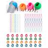 142Pcs Thread Spool Huggers Thread Spool Savers, Thread Spool Holders Clip Bobbin Clamps, Sewing Embroidery Accessories