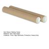 2 Pcs Mailing Tubes Paper Tubes Shipping Cardboard Blueprints Artwork Poster Kraft Extra Heavy-Duty Thickness Posters Rod Storing Protecting