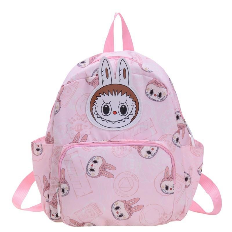 Cartoon Kids Dual Shoulder Backpack Large Capacity Print Schoolbag Students