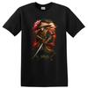 Japanese Samurai Warrior T Shirt with Cherry Blossoms Graphic Tee