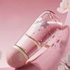 SHOTAY  400/600ml Plastic Water Cup Flower Pattern Water Bottle with Tea Strainer Leak-proof Brew Tea Cup Portable Office Cup