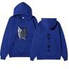 Attack On Titan Wings Of Freedom Hoodie Unisex Fleece Sweatshirt Front Logo Back Japanese Text Print Autumn Winter Pullover
