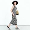 ENC Black and White Striped Tank Dress
