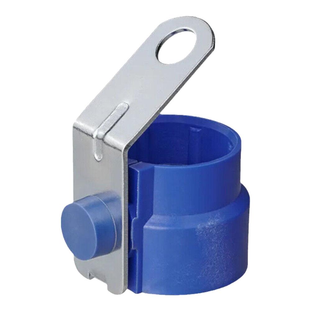 Red Round Parking Cover Trailer Plug Holder ABS Accessory Bracket Fixed Trailer Connector For 7 Pin And 13 Pin Trailer Plug