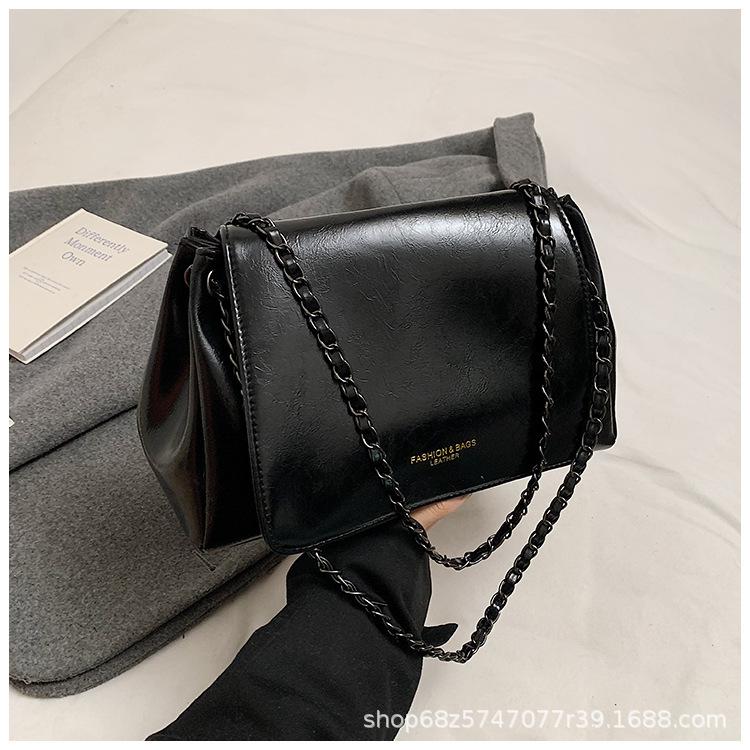 Casual retro niche bag women's 2025 new women's bag autumn and winter popular versatile chain messenger bag shoulder bag women