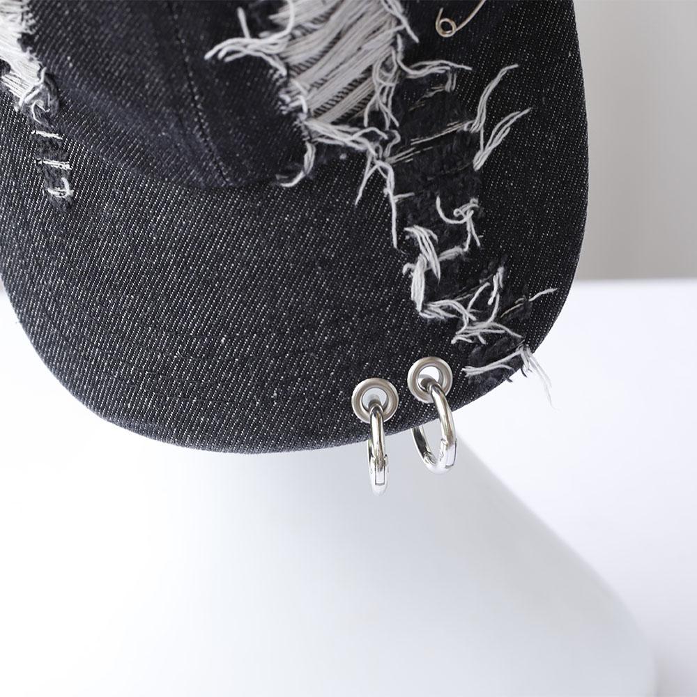 NY y2k Het Tjej Graffiti Jeans Kaninöron Cowboy Baseballkeps Tvättad Graffiti Hip Hop Keps Kvinnor Män Fest Lag Baseballkeps