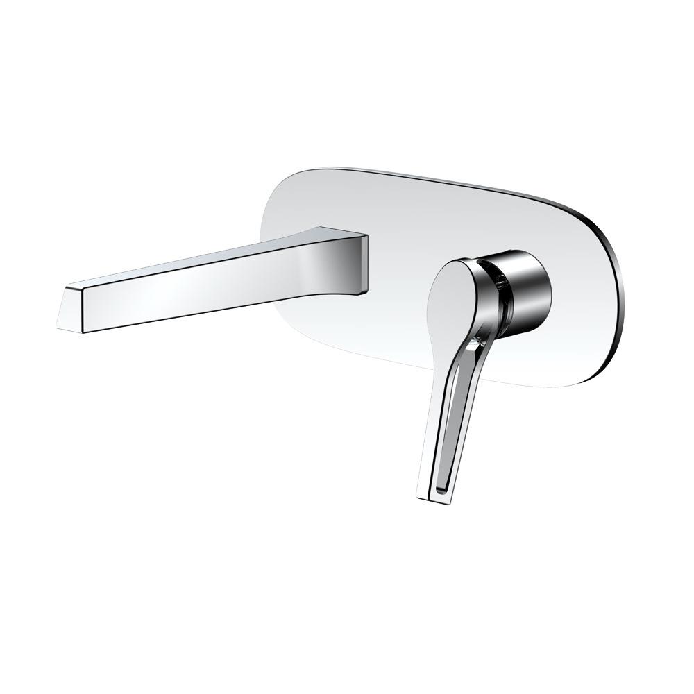 

Новый смеситель для раковины, смеситель для горячей и холодной воды, настенный смеситель для ванной комнаты из латуни, смеситель для умывальника, щетка, золото, белое золото