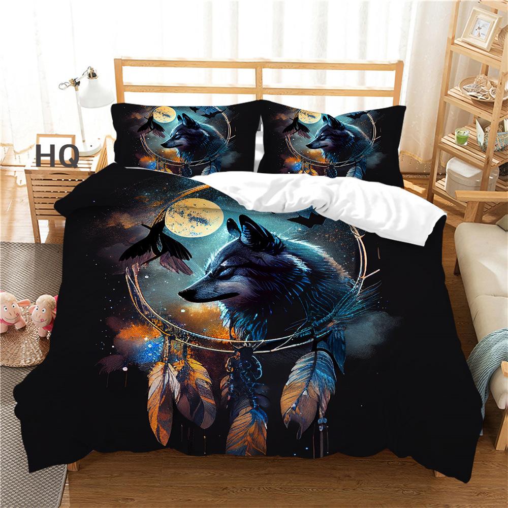 Dream Catcher Wolf Series Bedding Two Or Three-Piece Digital Set