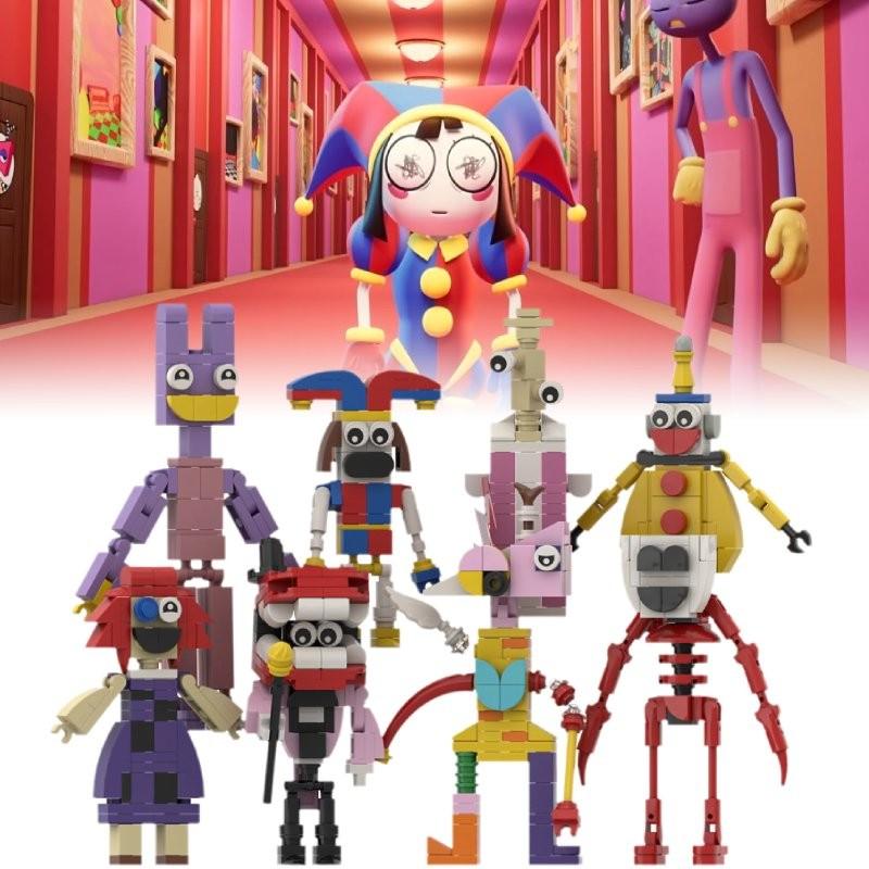 Magical Number Circus Building Blocks Set With 8 Colorful Plastic Models For Creative Play