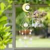Crystal Sun Catching Wind Chime Outdoor Prism Hanger Vintage Style Crystal Sun Catcher Energy Crystal for Outdoor Balcony Garden