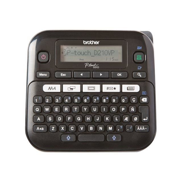 Brother P-Touch PT-D210VP Étiqueteuse monochrome transfert thermique Rouleau (1,2 cm) 180 dpi jusqu'à 20 mm-sec