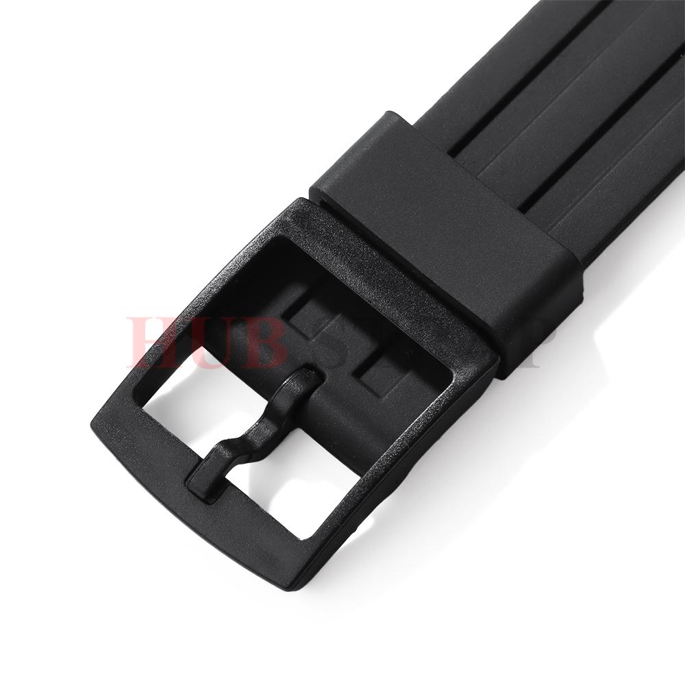 18mm Silicone Watch Bands Waterproof Soft Rubber Sport Watch Band for Swatch SUIK400 SUIB400 Watch Strap Belt for Men Women