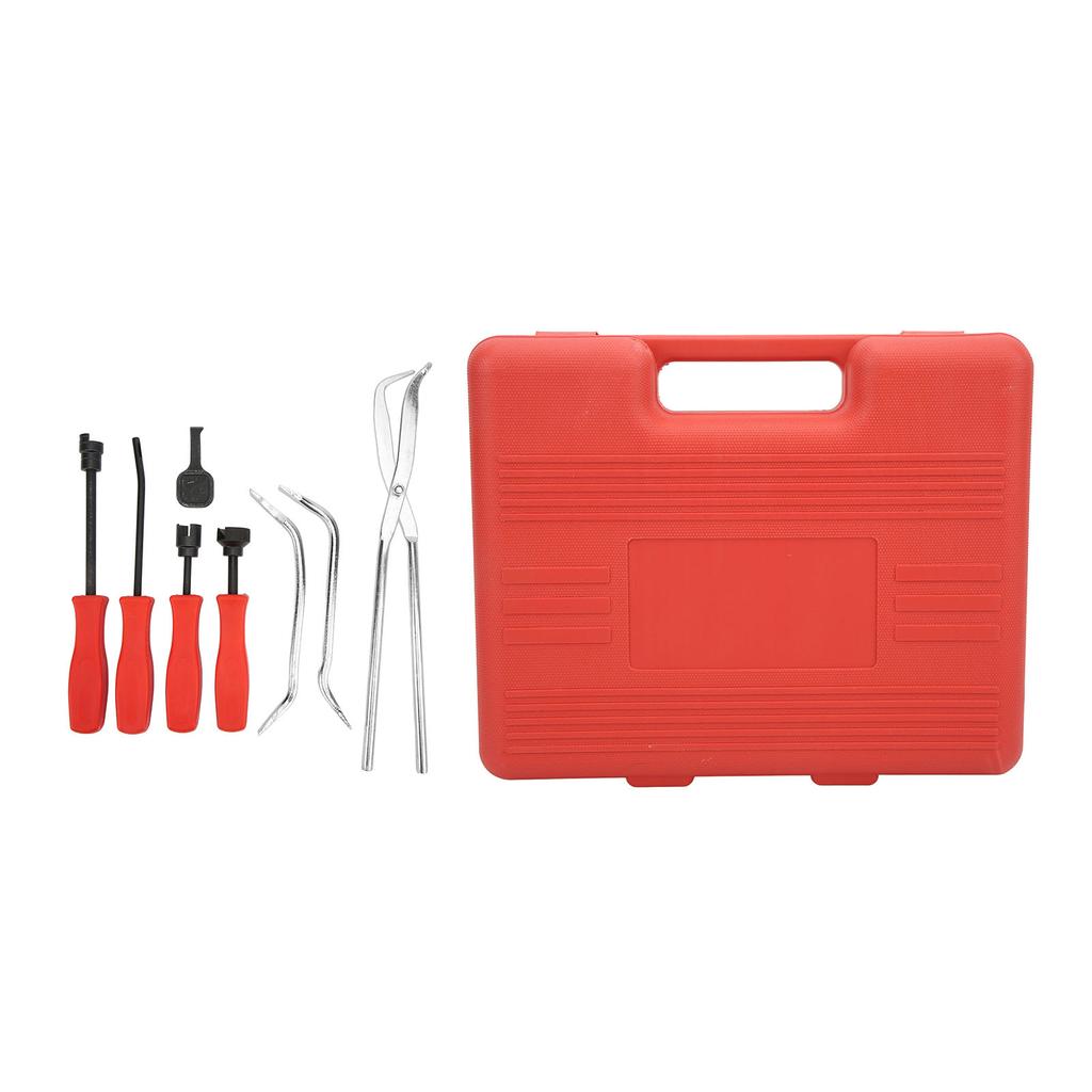 8PCS Drum Brake Puller Tool Kit Universal 45 Steel Oxidation Chromate Coating with Storage Box