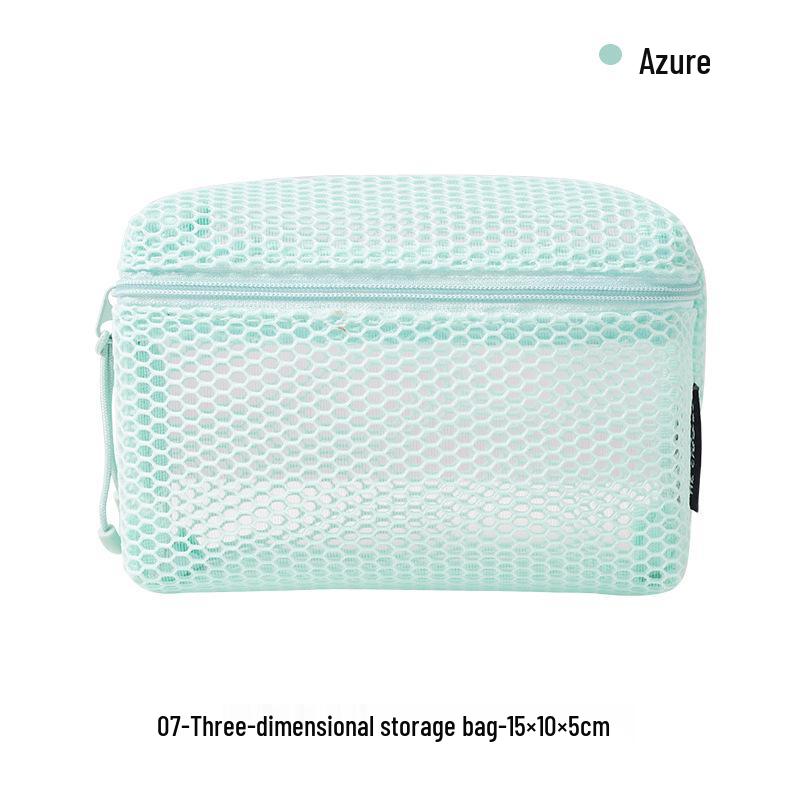 Dopamine Grid Dámská přenosná síťovaná kosmetická taška - Průhledná cestovní taška na toaletní potřeby a různé drobnosti