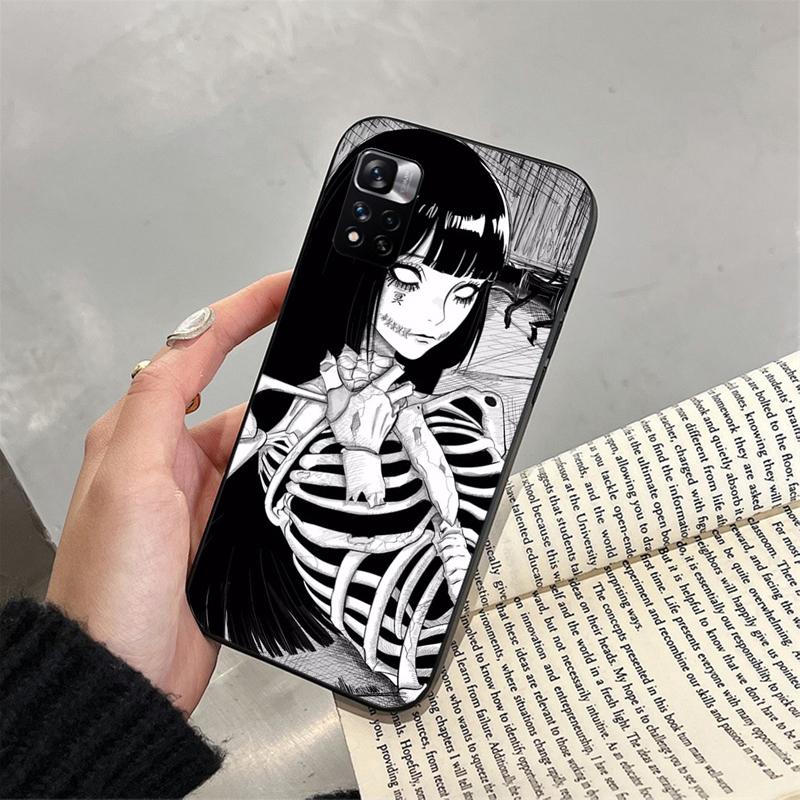 Phone Case For Xiaomi Poco C71 15T 14T Pro Redmi Note 15 14 14 13 Pro Redmi A5 15C 13C Horror Ghost Girl Art