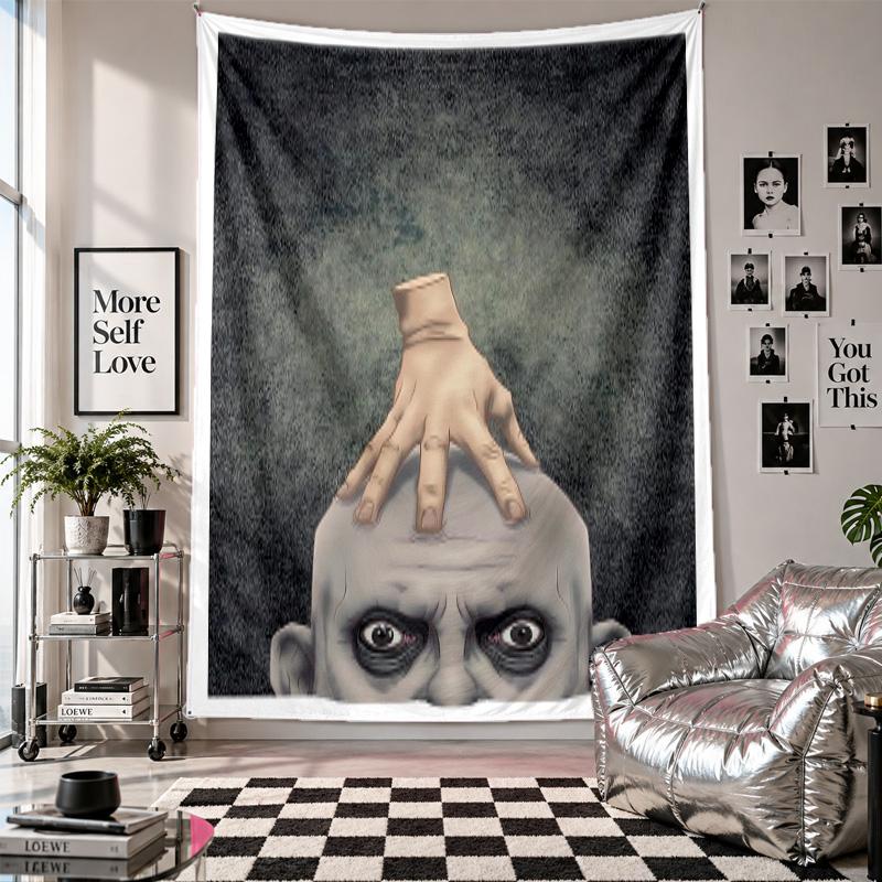WandteppichDie Addams Family Kunst Hängendes Tuch Dekorative Hintergrundabdeckung für Raumdekoration