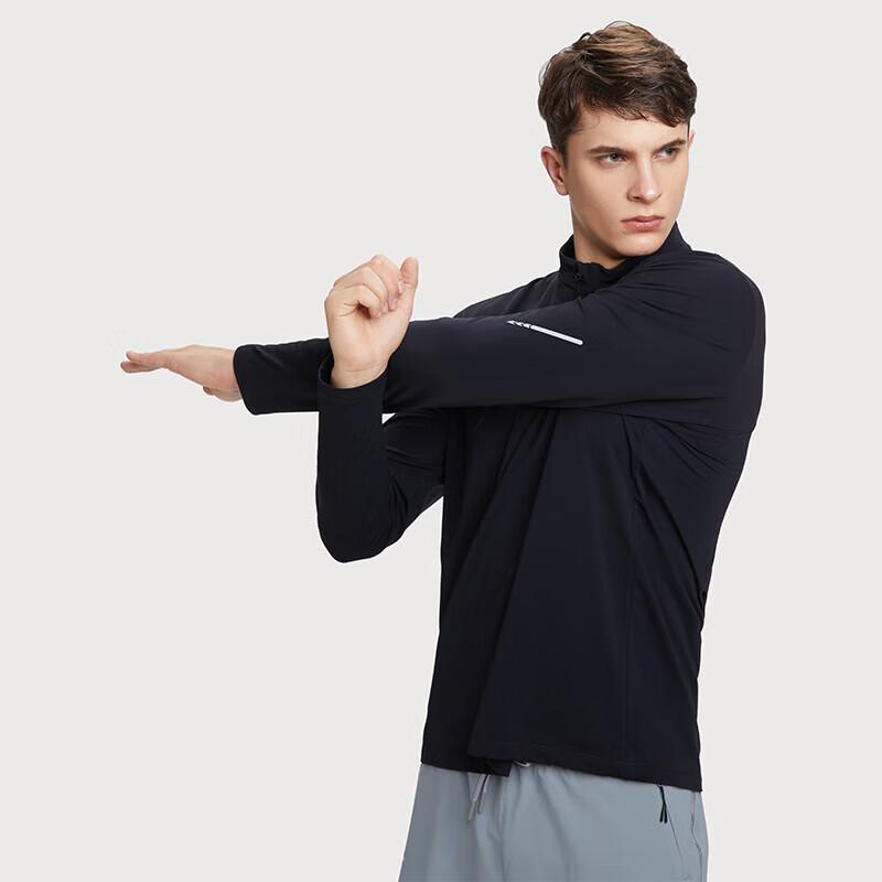 HOTSUIT Men's Thermal Stand-Up Collar Long Sleeve T-Shirt