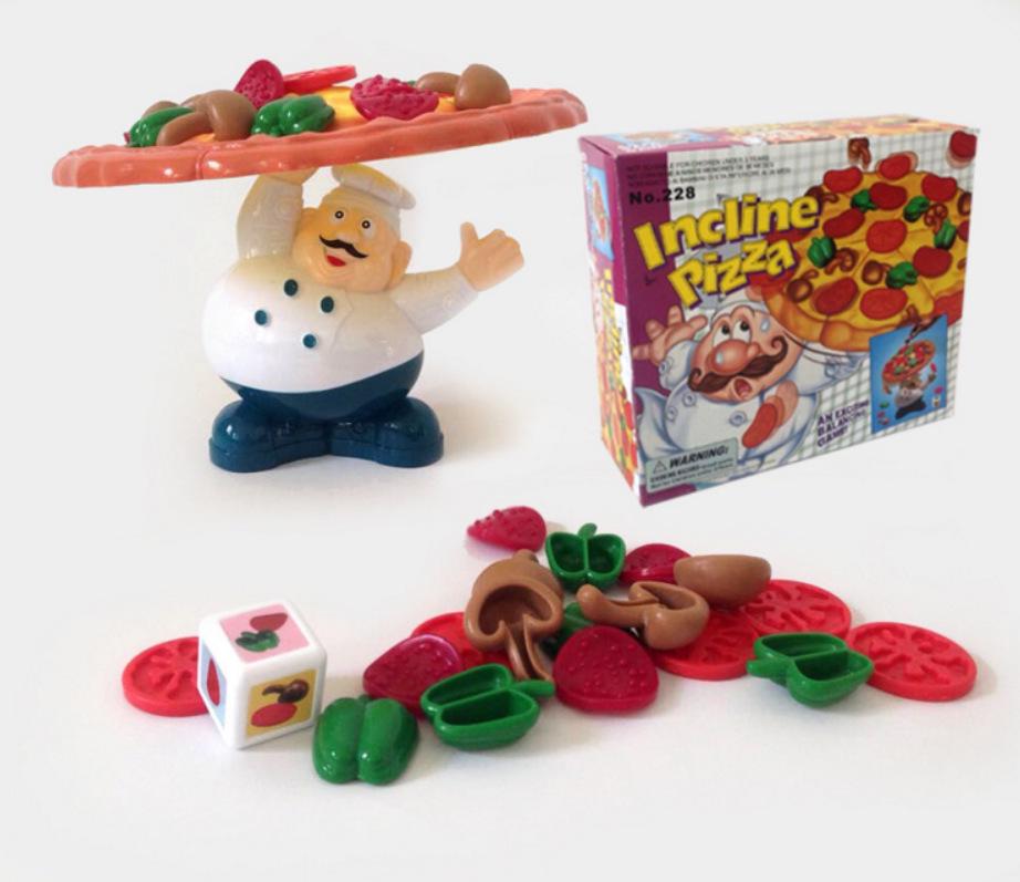 Kids Pizza Role-Playing Game: Parent-Child Kitchen Balance Tabletop Toy