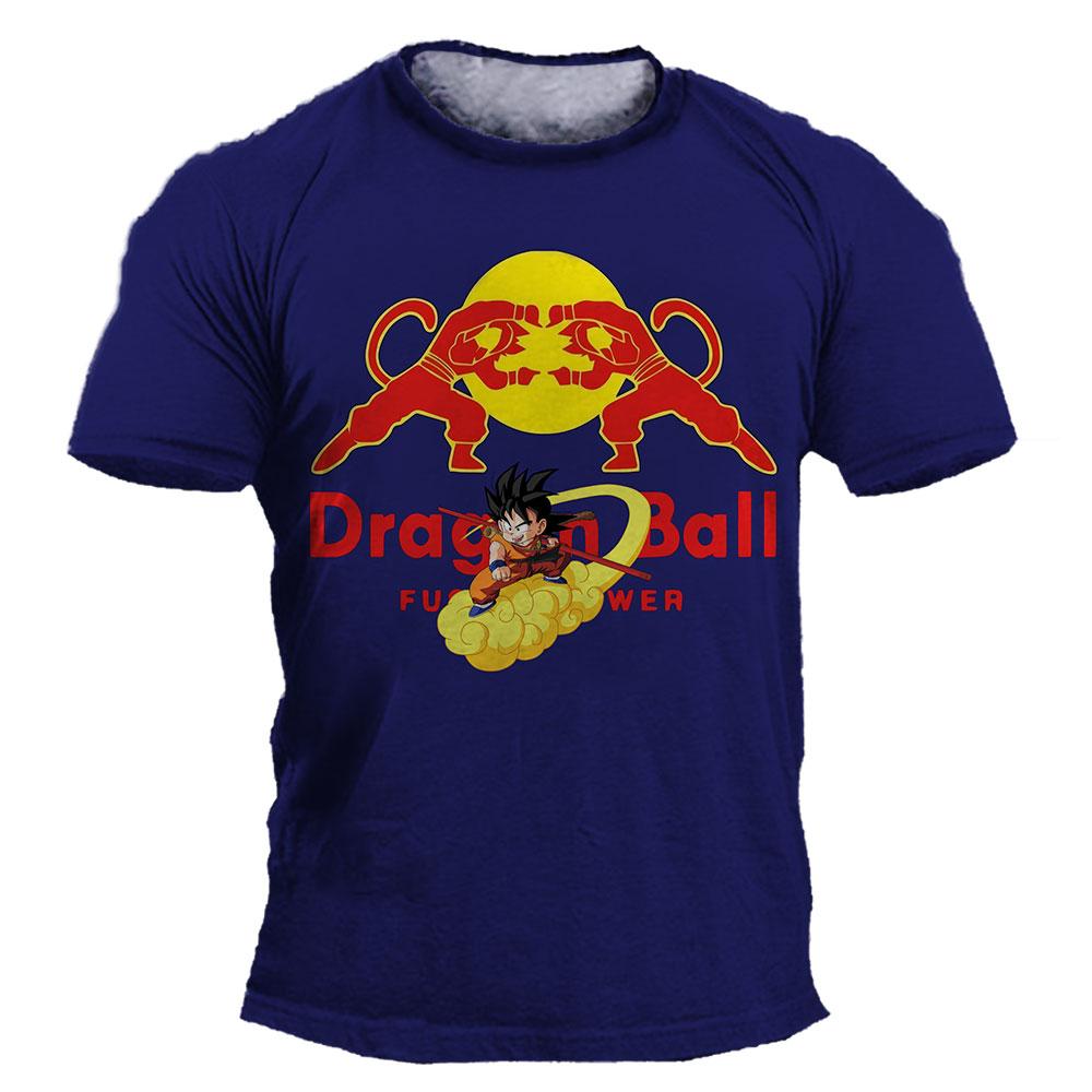 Summer Dragon Ball Z Boys' T-shirt 3D Goku Print Men's Harajuku Fashion Short Sleeve Casual Top