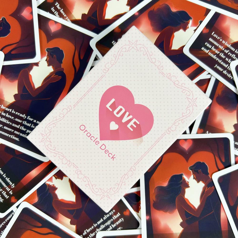 Süße Liebes-Orakelkarten A 46 Englische Divinations-Ausgabe Deck Tarot Brettspiele