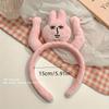 1pc Pink Bunny Hair- Bunny Ears Headband for &, Adjustable Hair Clip-On Ponytail Maker with Bangs Lift, Cute Hairstyle Accessory