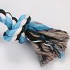Strong Braided Dog Rope Toy with 5 Knots for Aggressive Chewer Interaction Teething Chewing Indoor Outdoor Exercise Toy