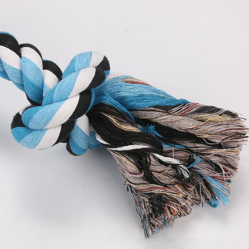 Strong Braided Dog Rope Toy with 5 Knots for Aggressive Chewer Interaction Teething Chewing Indoor Outdoor Exercise Toy