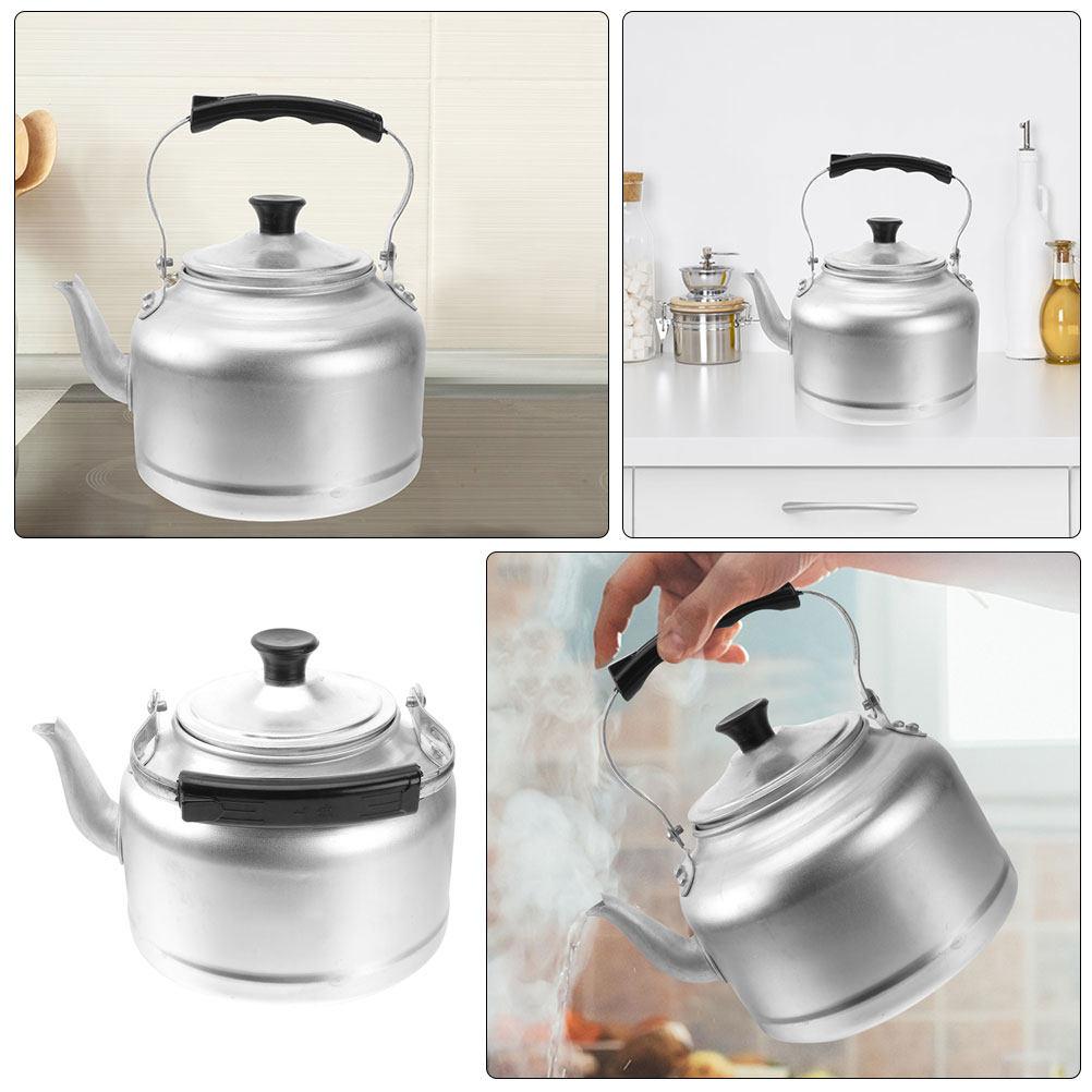 Bollitore in Alluminio Robusto Ampia Bocca Manico Confortevole Resistente all'Usura Bollitore da Fornello per Preparare Regolarmente Tè Caffè