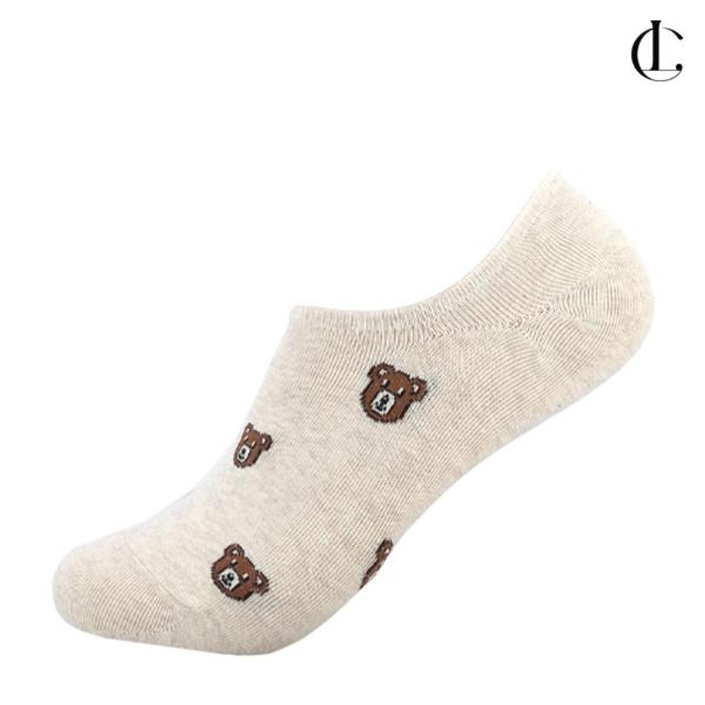 Elkate Damensocken LRSC011 Bären-Charakter Silikon-Socken