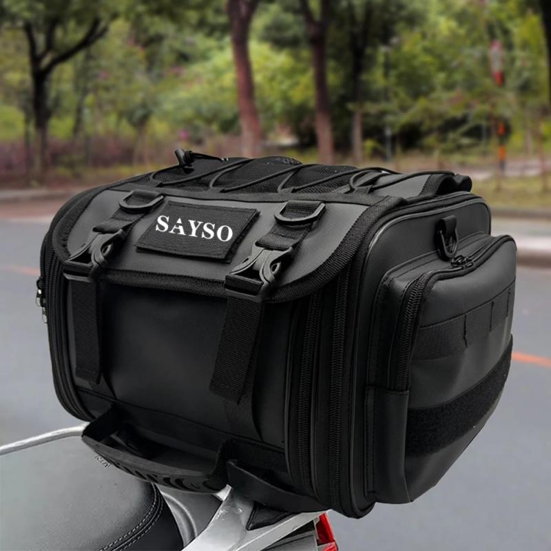 

Motorcycle Travel Luggage Bag Waterproof Expandable Big Capacity Motor Tail/Trunk/Rack Bag For Most Motorcycle чёрный